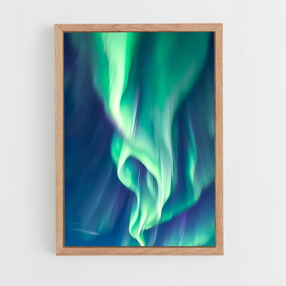 Poster Éblouissant d'Aurore Boréale – affiche Univers (vue 4)